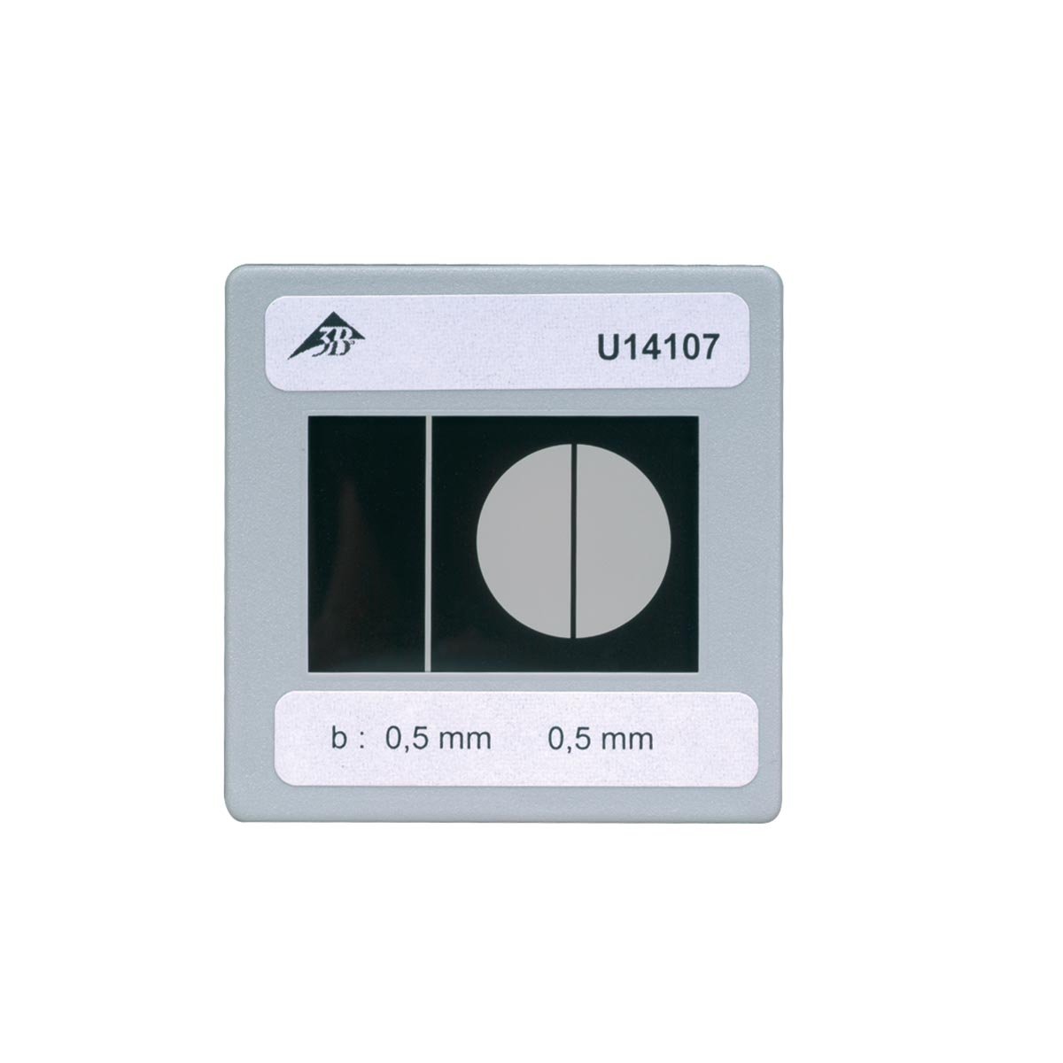 3b-scientific-blende-mit-einfachspalt-und-steg-beugungsobjekt-0-5-mm-im-diarahme image 1