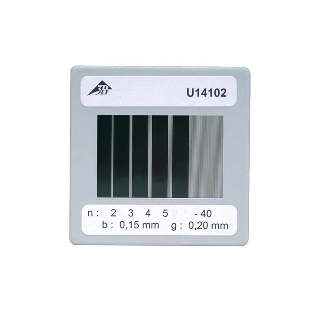 3b-scientific-u14102-optik-membran-50x50-mm-mit-4-mehrfachschlitzen-und-gittern image 1