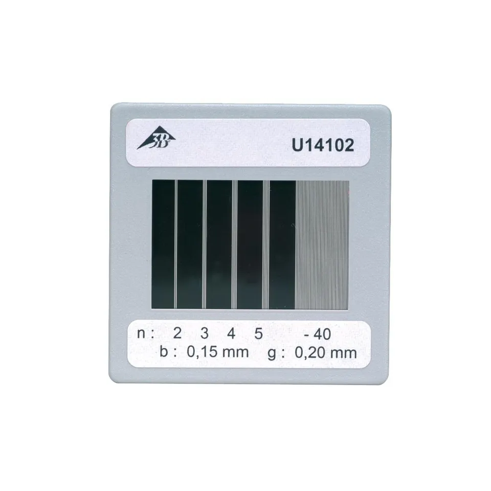 3b-scientific-u14102-optik-membran-50x50-mm-mit-4-mehrfachschlitzen-und-gittern image 1