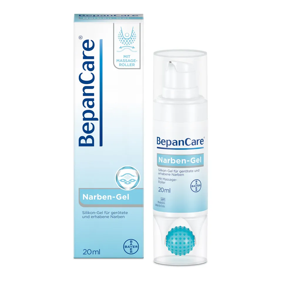 bepanthen-bepancare-narben-gel-20g-silikon-gel-mit-dexpanthenol-und-massage-roll image 1