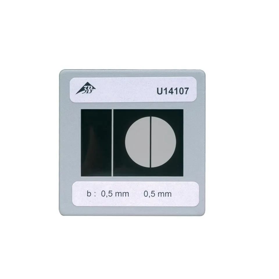 3b-scientific-blende-mit-einfachspalt-und-steg-beugungsobjekt-0-5-mm-im-diarahme image 1