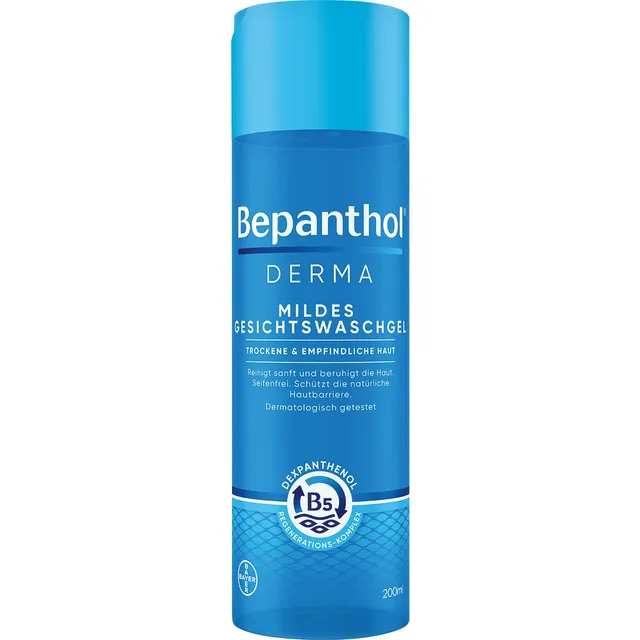 bepanthen-bepanthol-derma-mildes-gesichtswaschgel-200-ml-seifenfrei image 1