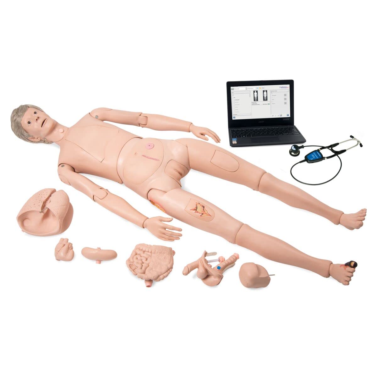 3b-scientific-pflegetrainingspuppe-nikki-mit-auskultation-erwachsen-lebensgro image 1