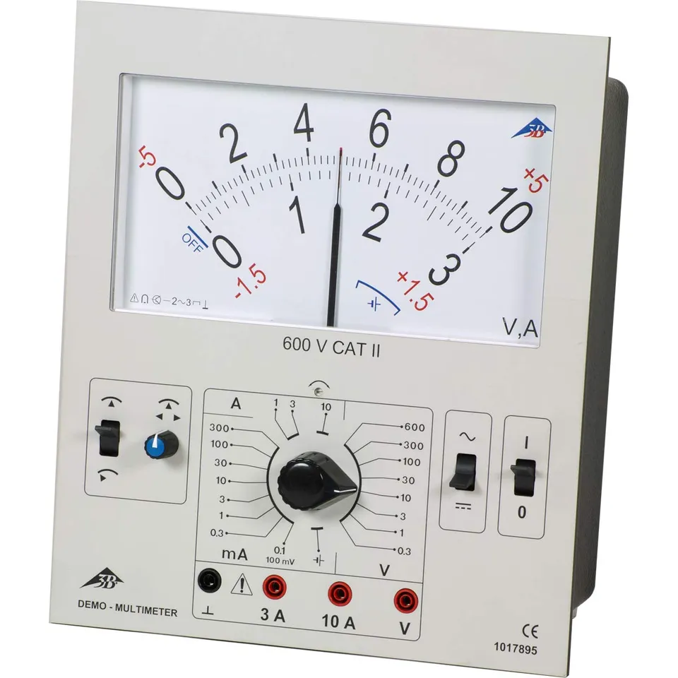 3b-scientific-u8557160-demo-multimeter-analog-cat-ii-600v-259x297x125-mm image 1