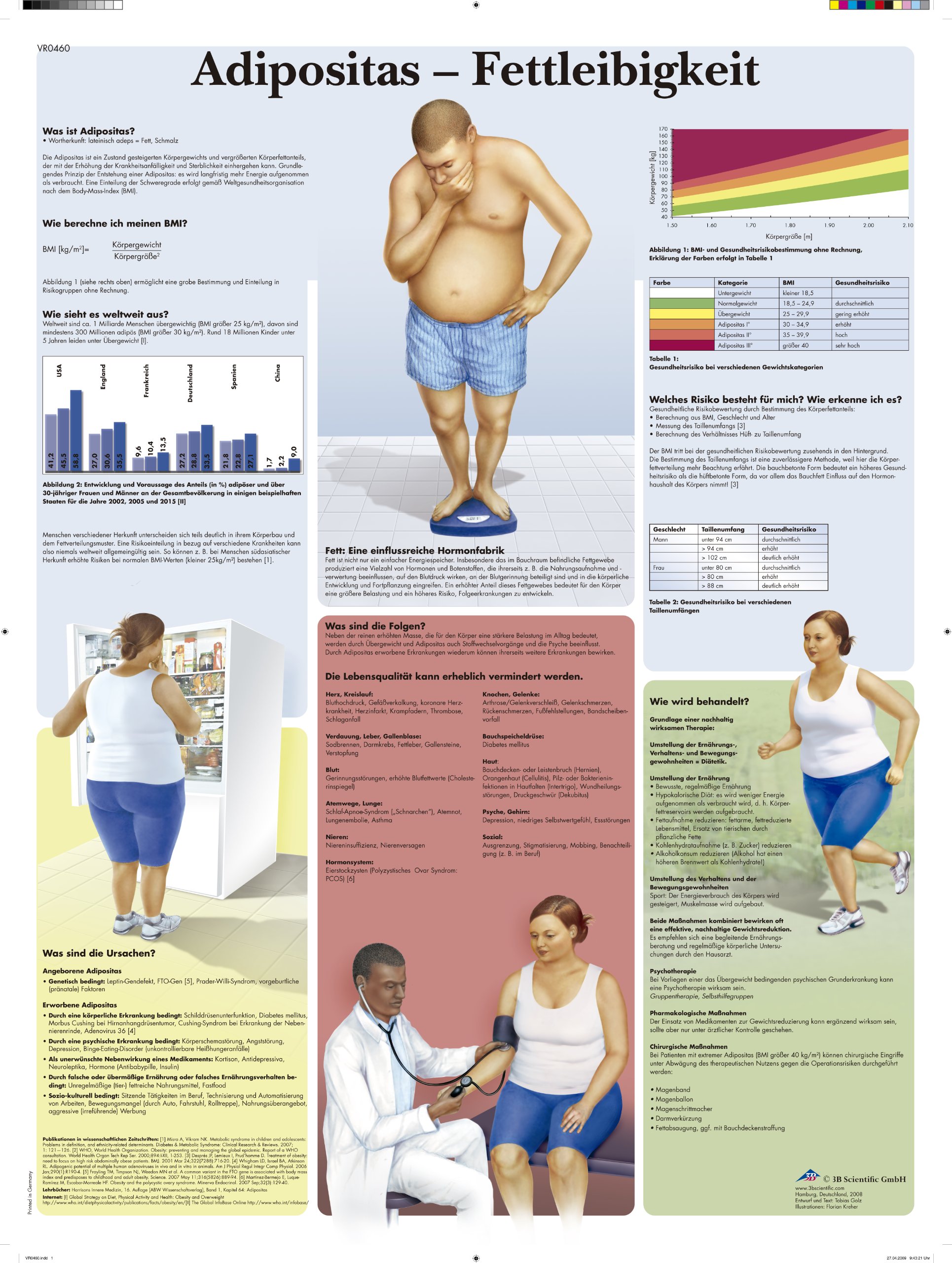 3b-scientific-lehrtafel-adipositas-fettleibigkeit-poster-50-x-67-cm image 1