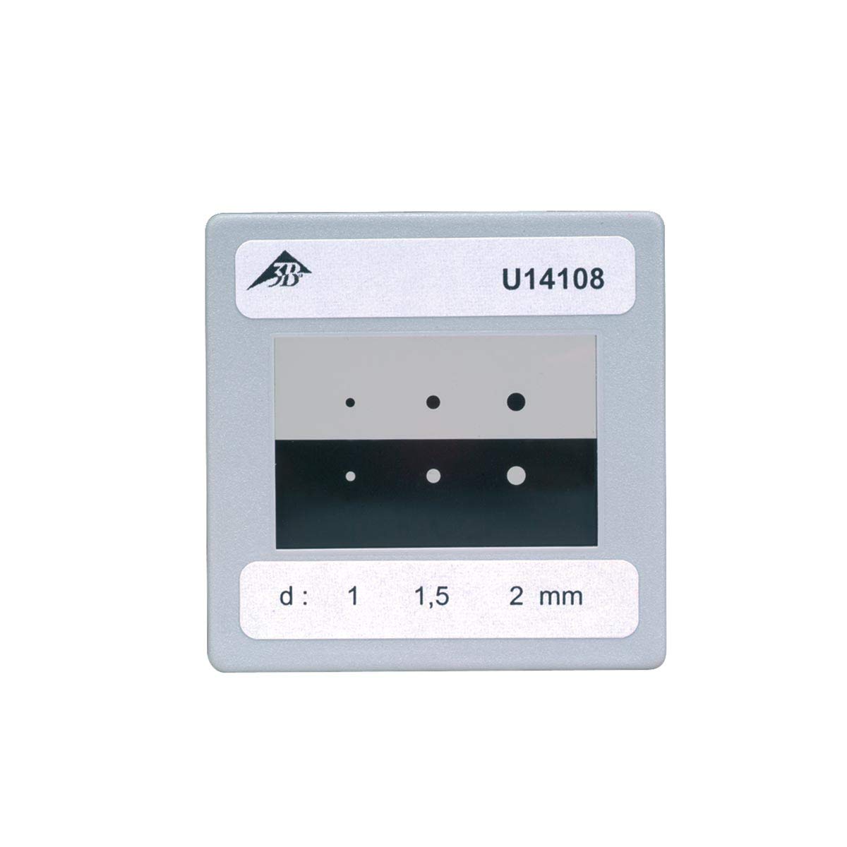 3b-scientific-physik-blende-mit-3-loch-scheibenpaaren-f-r-beugungsversuche image 1
