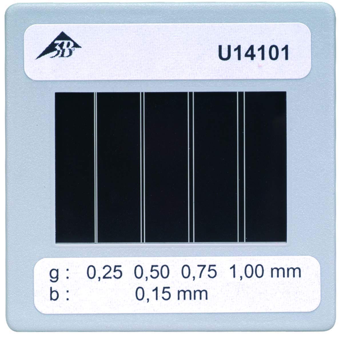 3b-scientific-u14101-membran-mit-4-doppelschlitzen-optik-zubeh-r-50x50-mm image 1